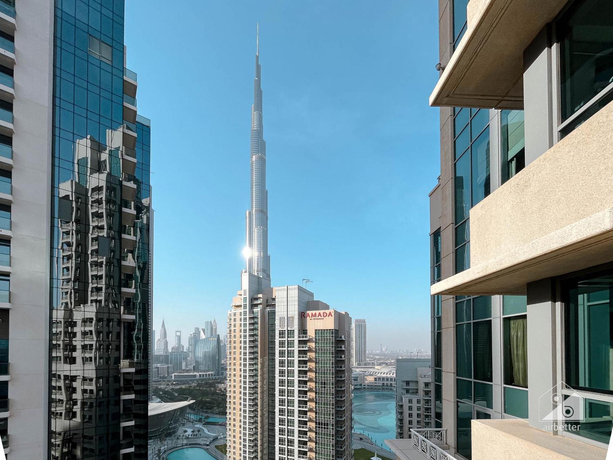 New! Luxury 3Bedroom With Spectacular Burj Views Downtown Дубай Экстерьер фото